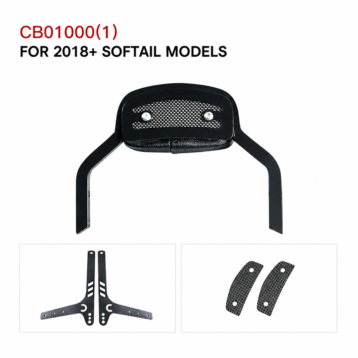 CB01000(1) mini backrest for 2018+ Softail