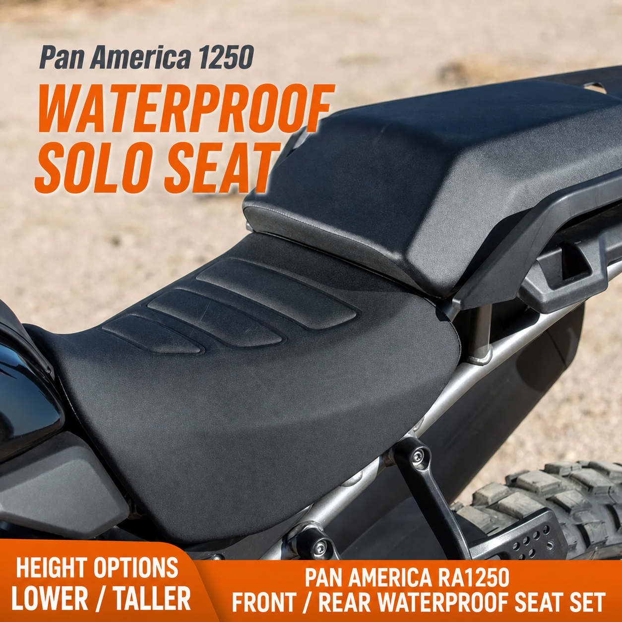 Waterproof solo seat for Pan America 1250