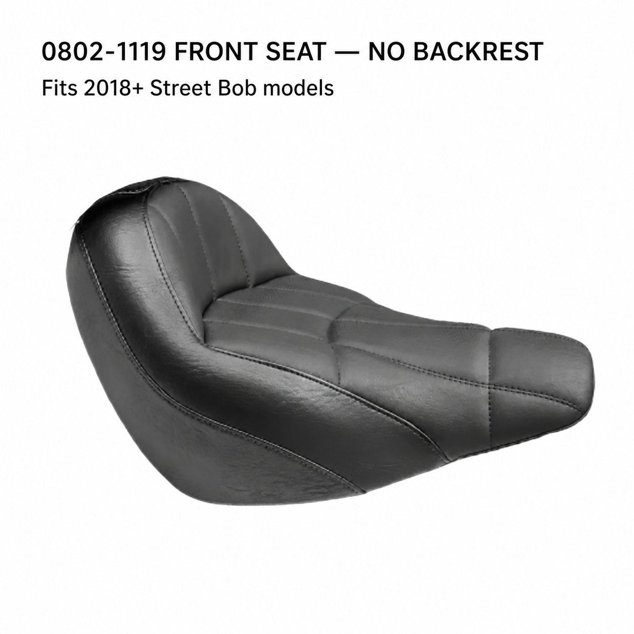 0802-1119 front seat without backrest