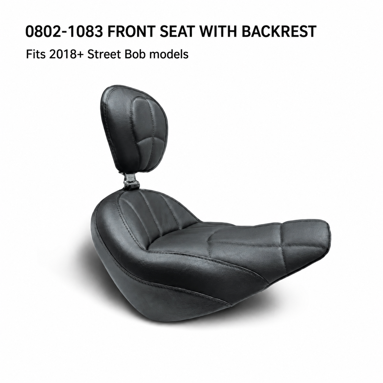 0802-1083 front seat with rider backrest