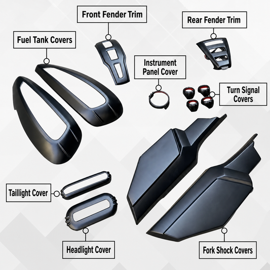 Sportster S dark custom covers and trim selection guide
