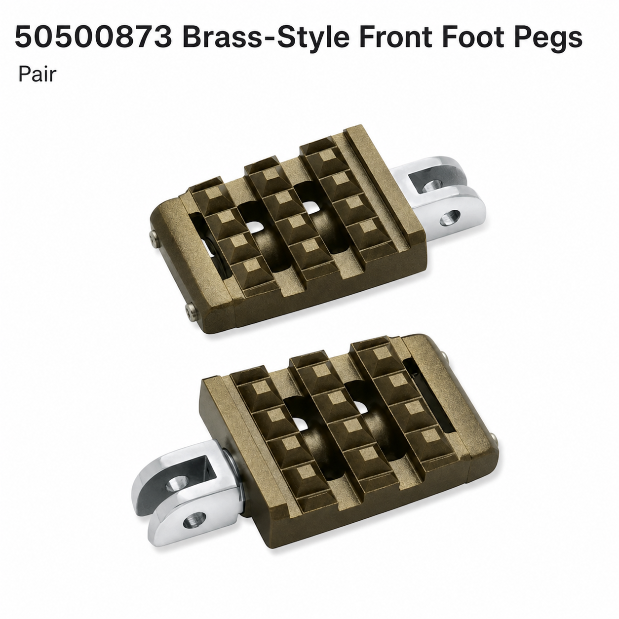 50500873 Brass-Style Front Foot Pegs