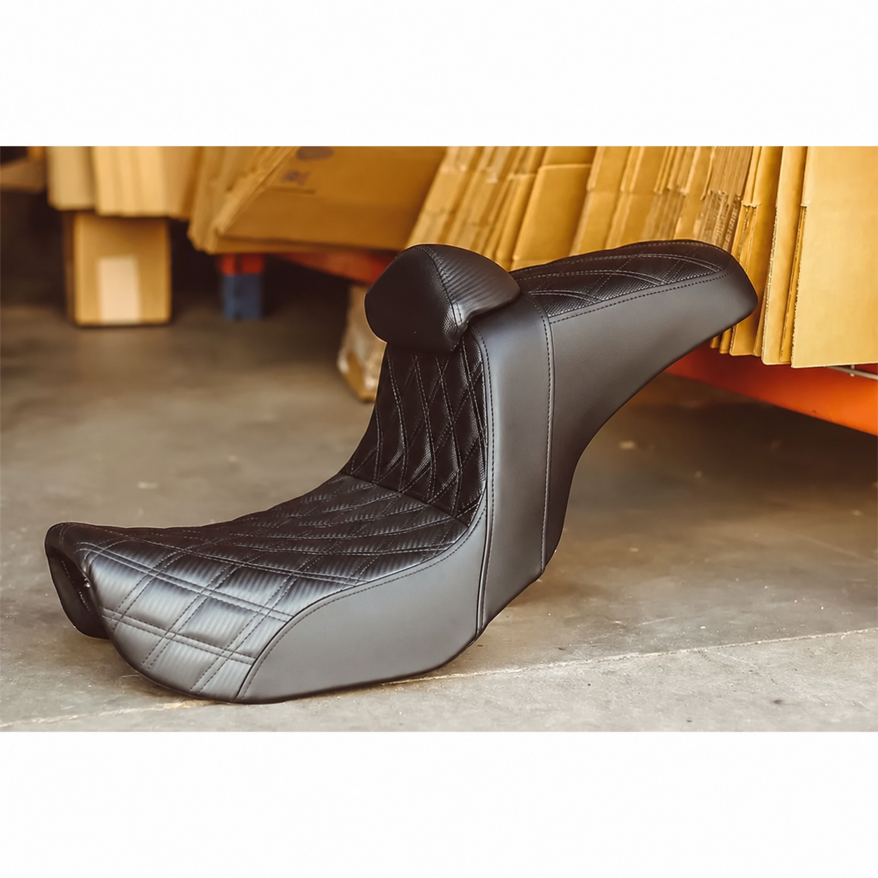 Unbranded two-up seat studio view
