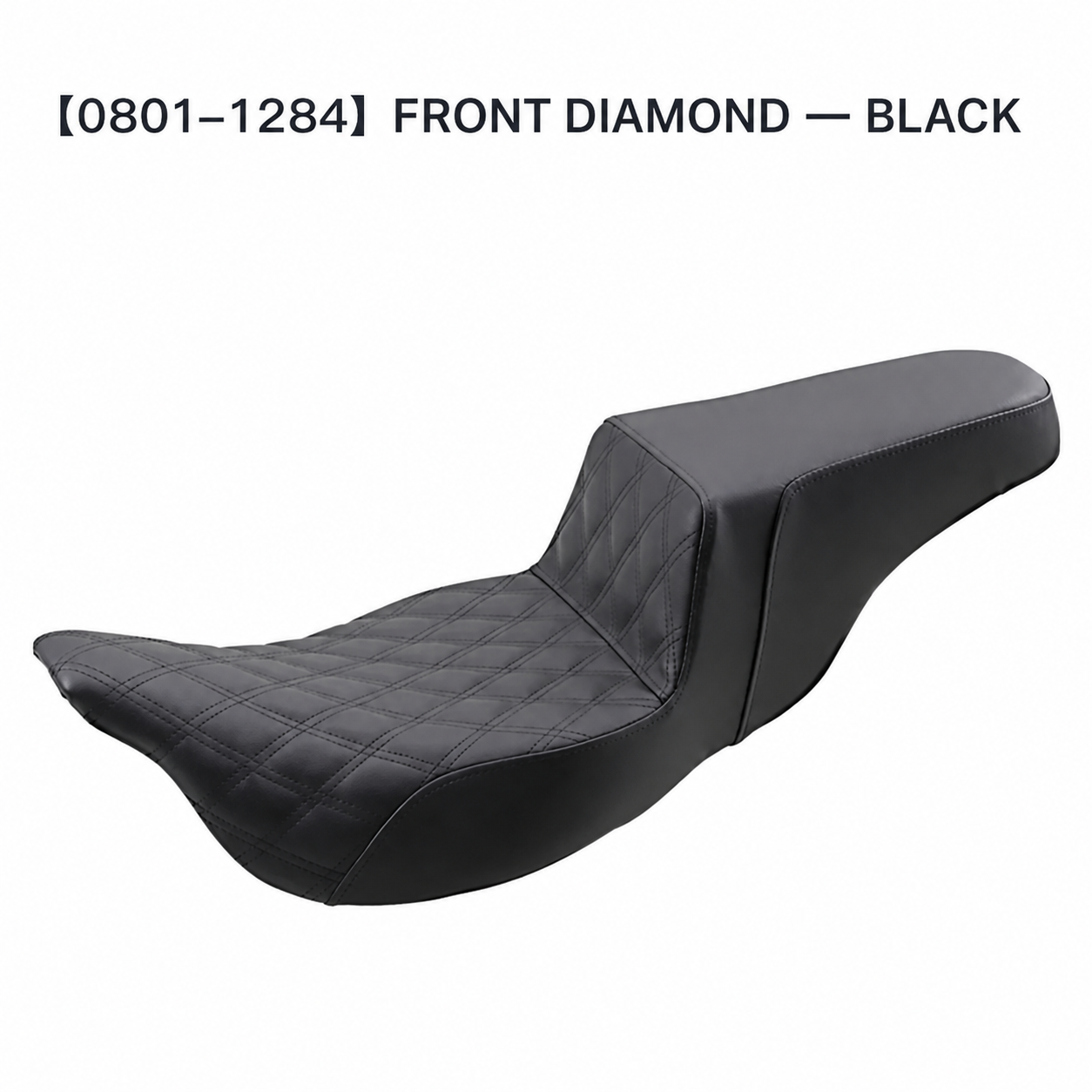 0801-1284 front diamond black seat