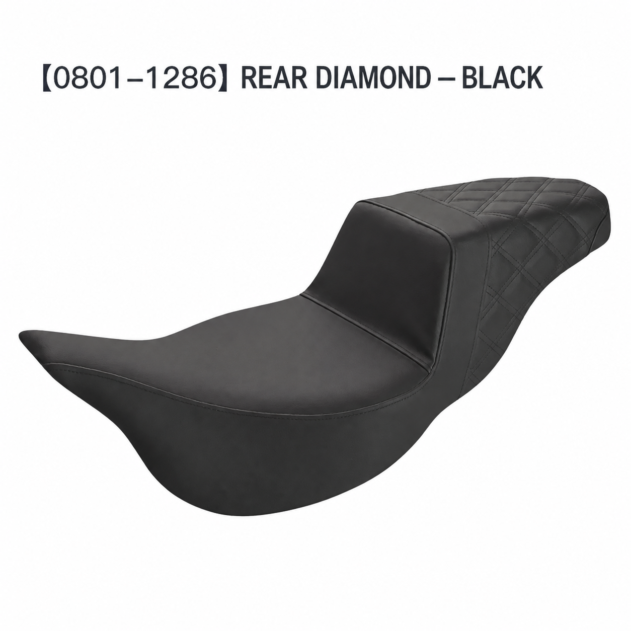 0801-1286 rear diamond black seat