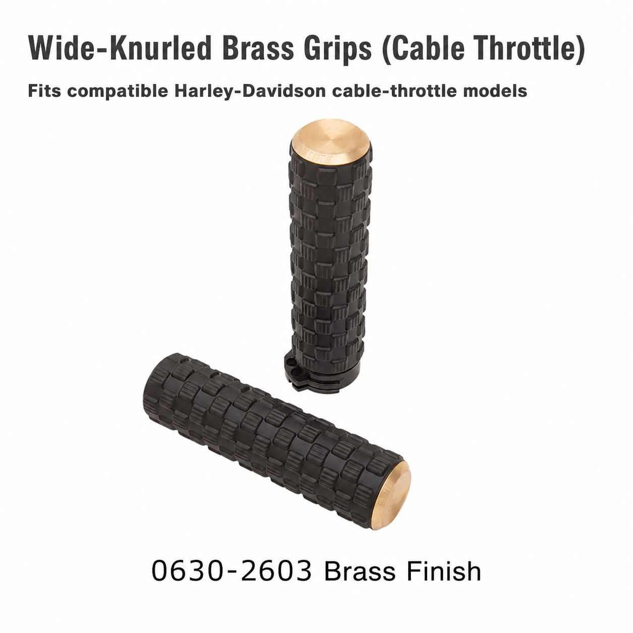 Wide-Knurled Brass / Cable Throttle