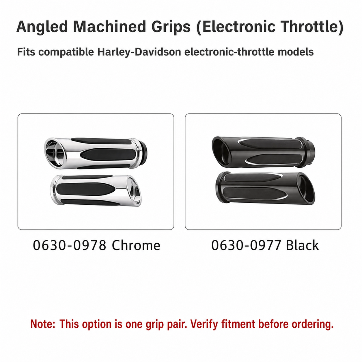 Angled Machined / Electronic Throttle