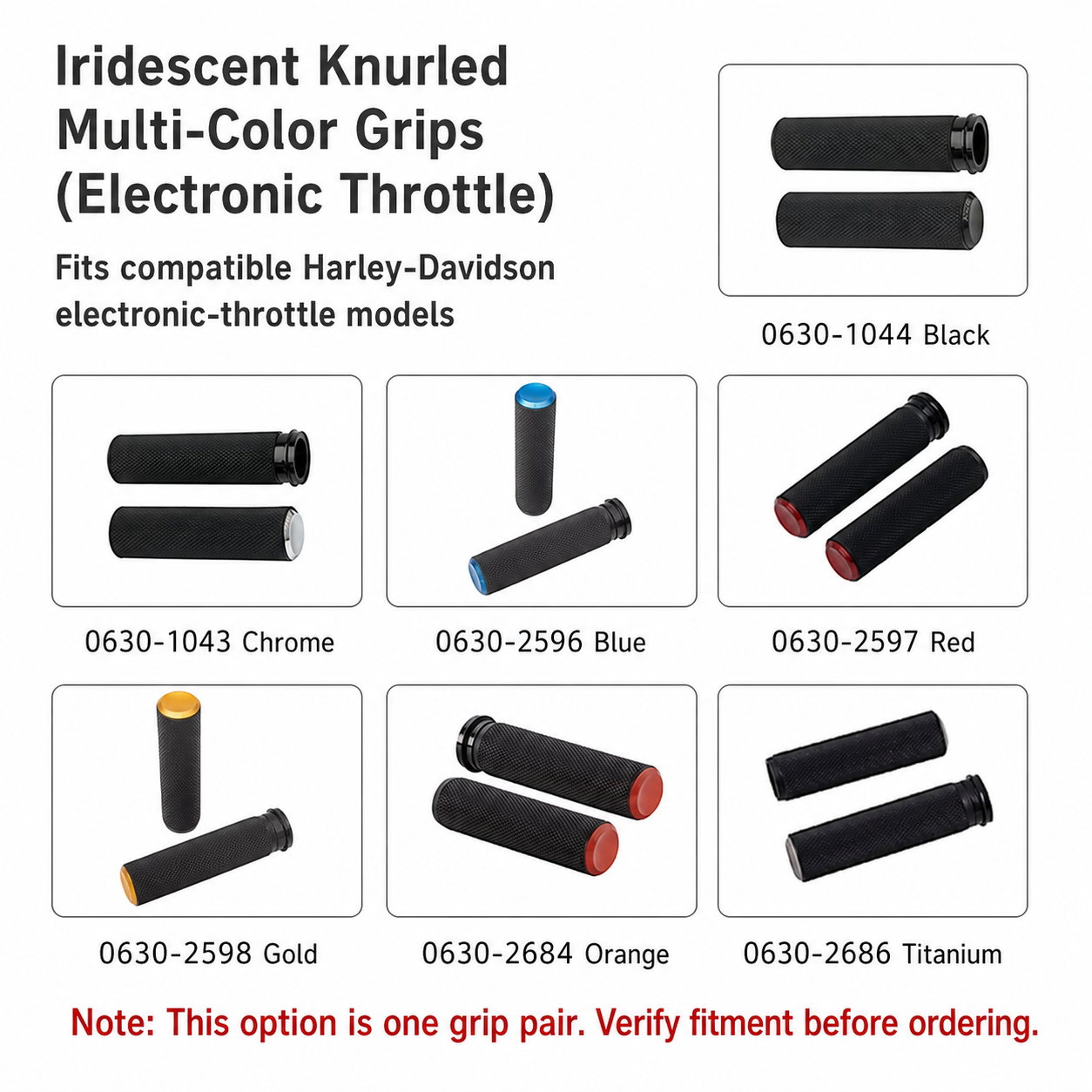 Iridescent Knurled Multi-Color / Electronic Throttle