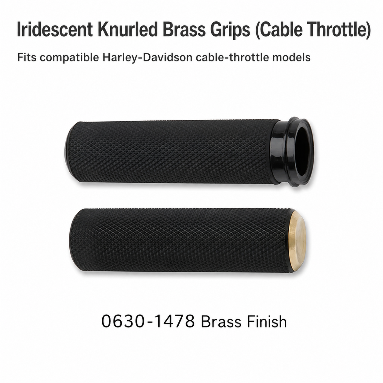 Iridescent Knurled Brass / Cable Throttle