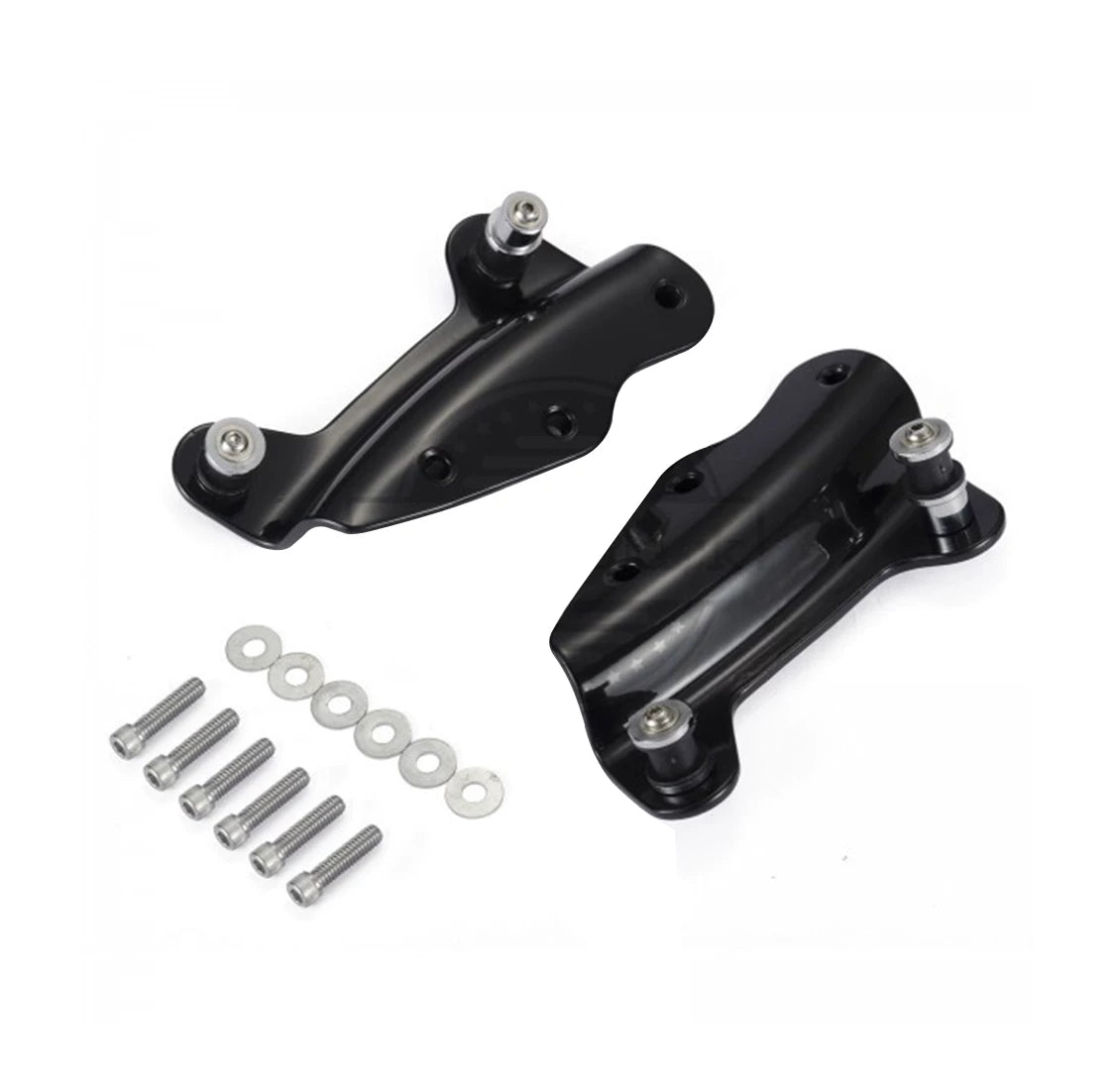 Four-point docking hardware for 2009 to 2013 touring