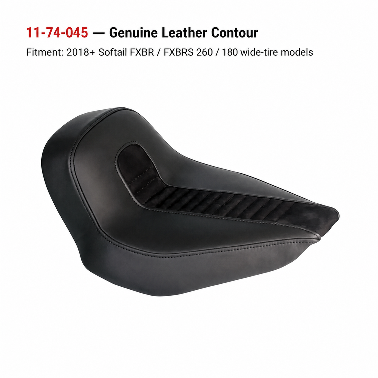 Genuine leather contour solo seat model 11-74-045