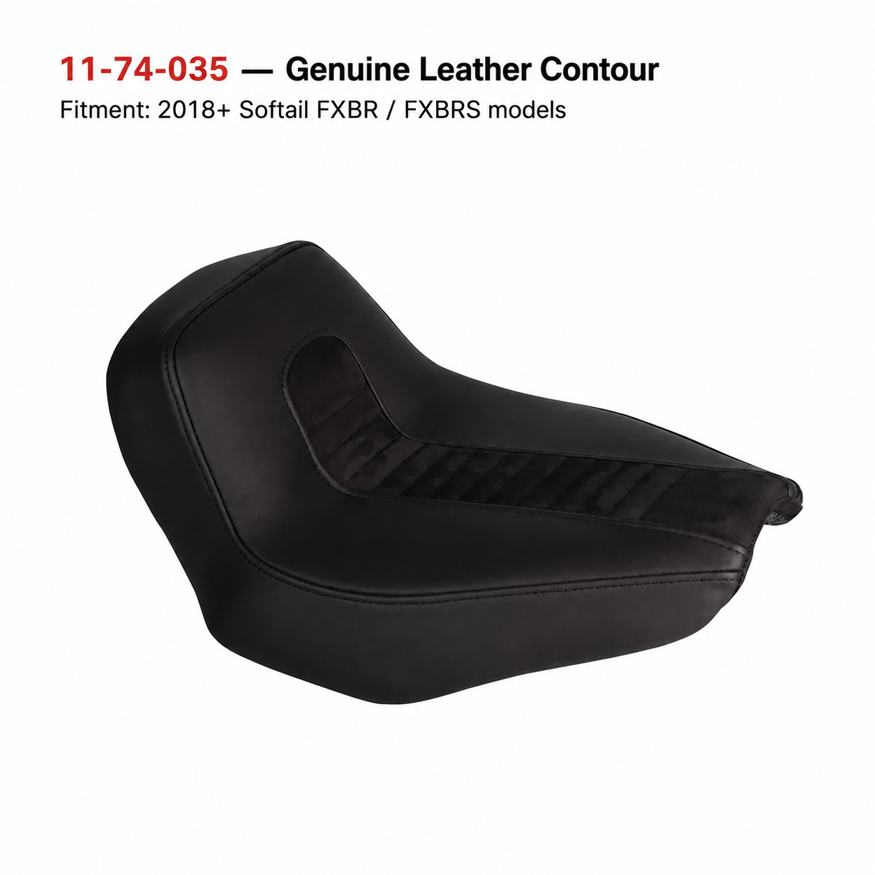 Genuine leather contour solo seat model 11-74-035