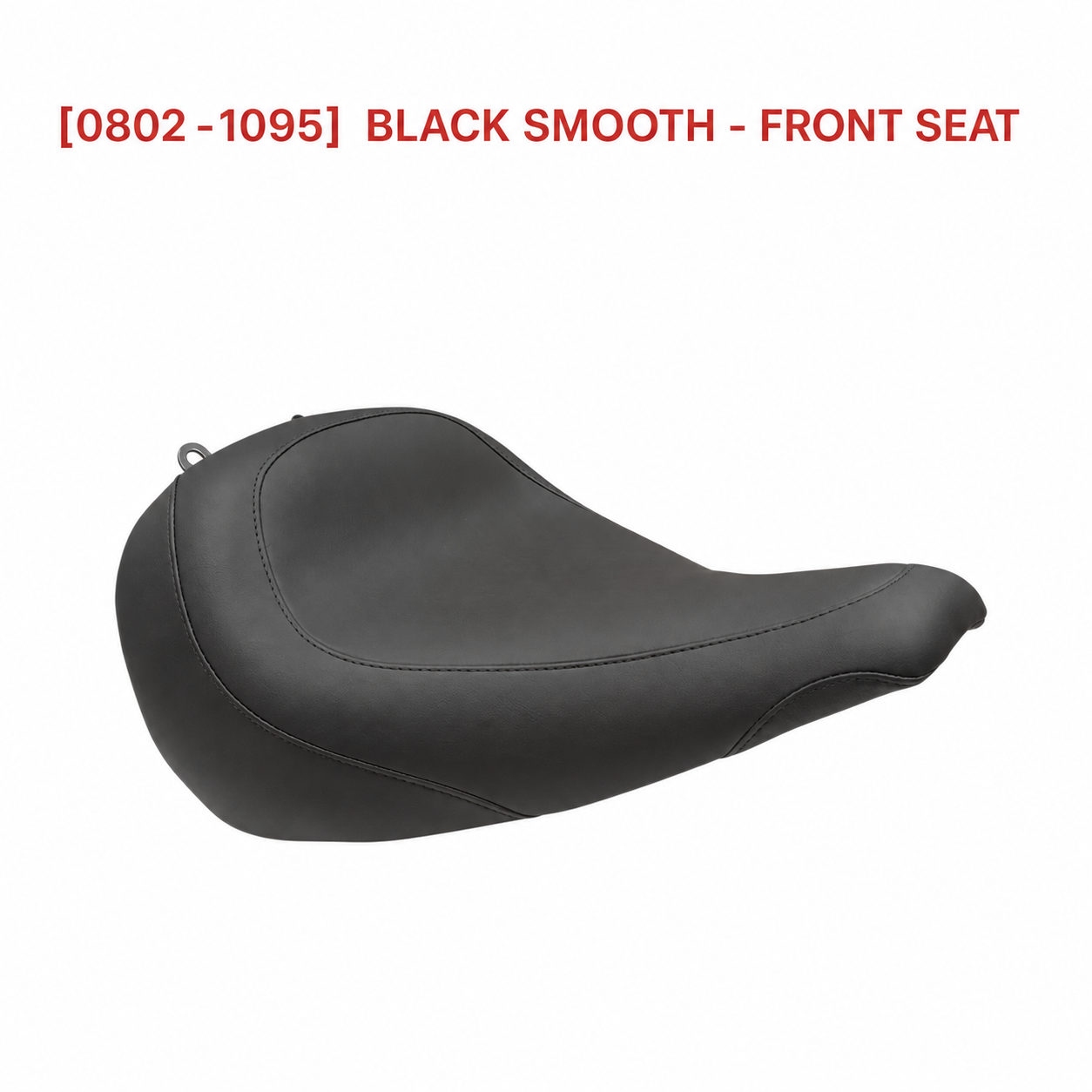 Black smooth front seat
