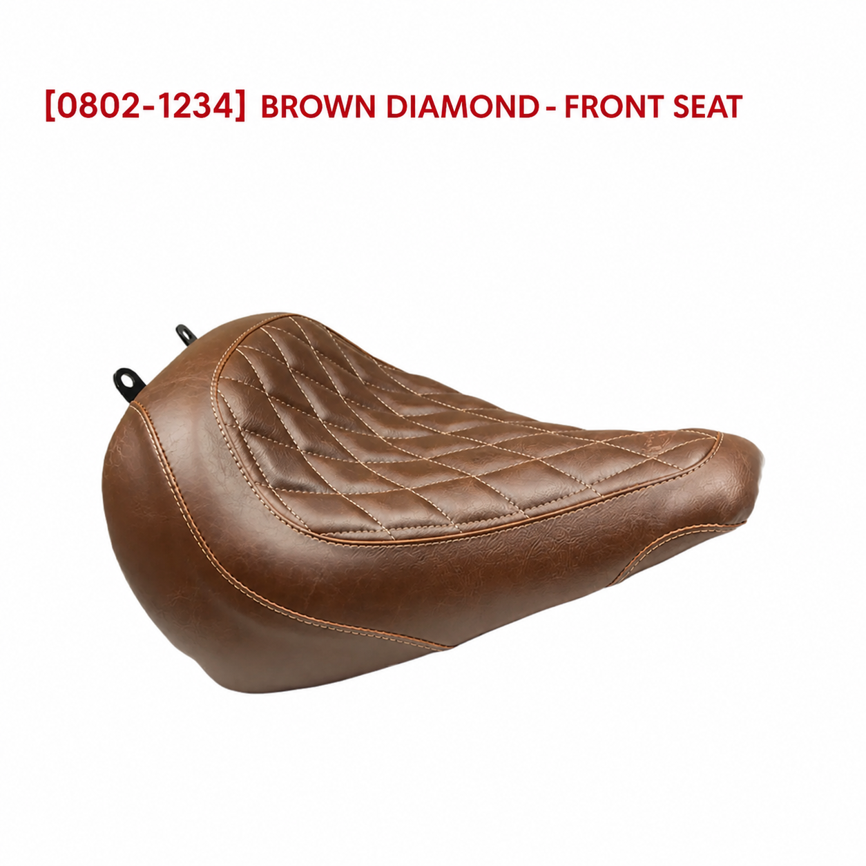 Brown diamond front seat