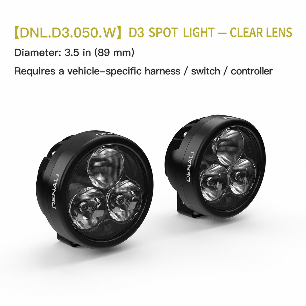 D3 Spot Light — Clear Lens (DNL.D3.050.W)