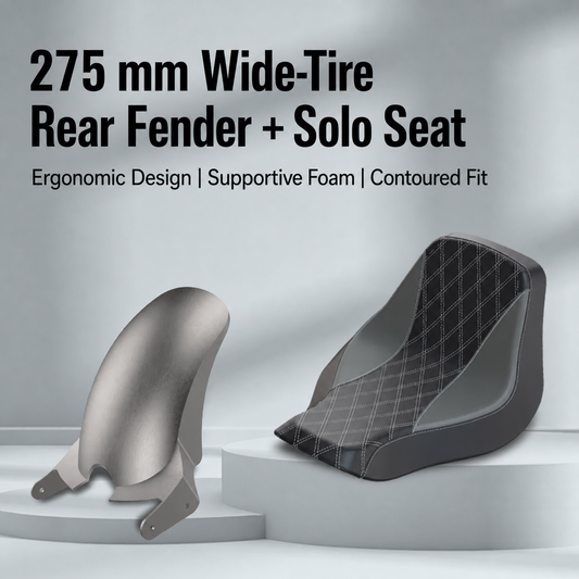 Harley-compatible custom seat and body part gallery-1