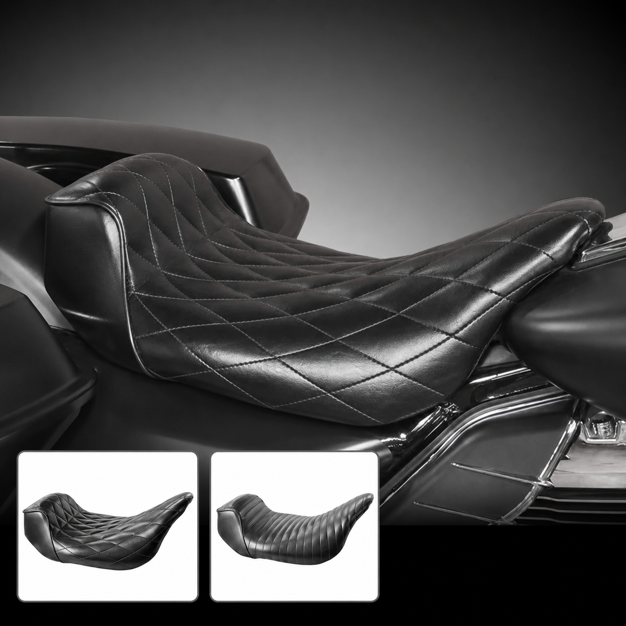 Solo touring motorcycle seat gallery-1
