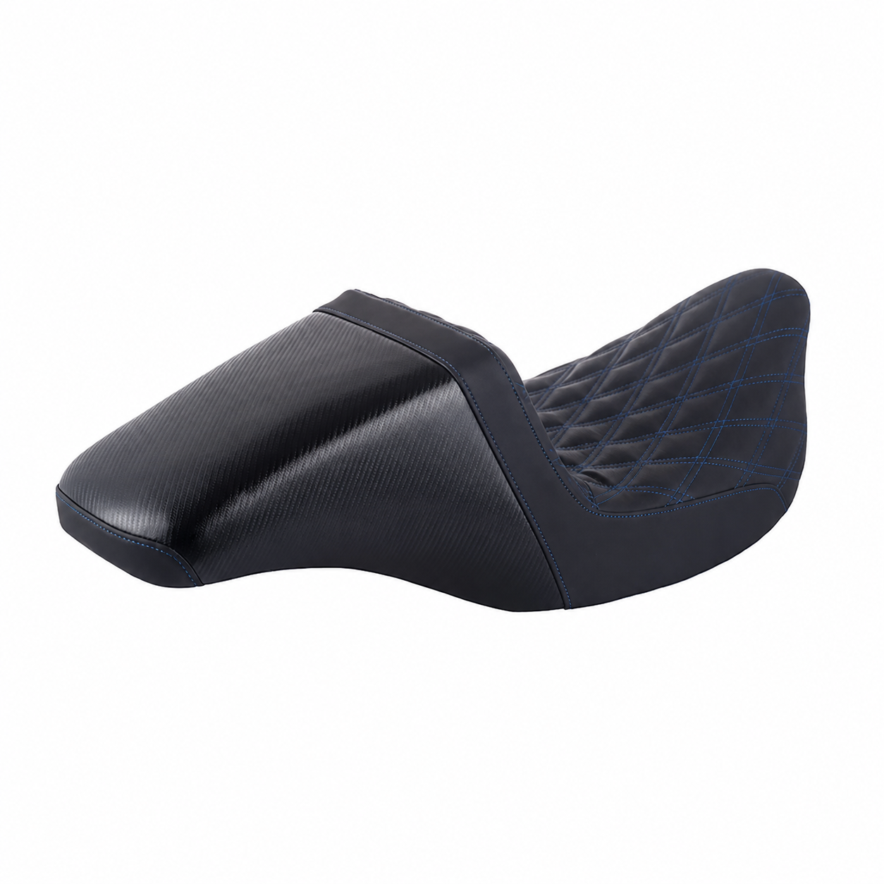 Diamond stitched touring motorcycle seat gallery-2