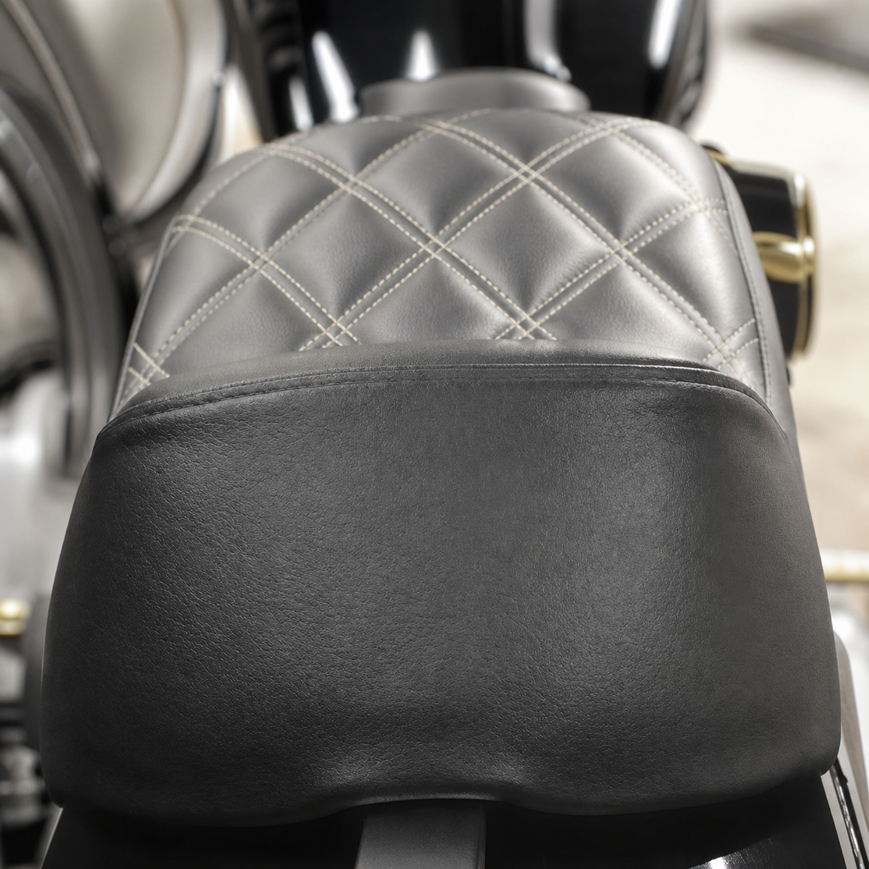 Sportster two-up motorcycle seat gallery-3