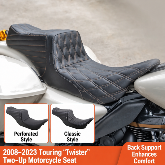 Touring two-up seat overview and style options