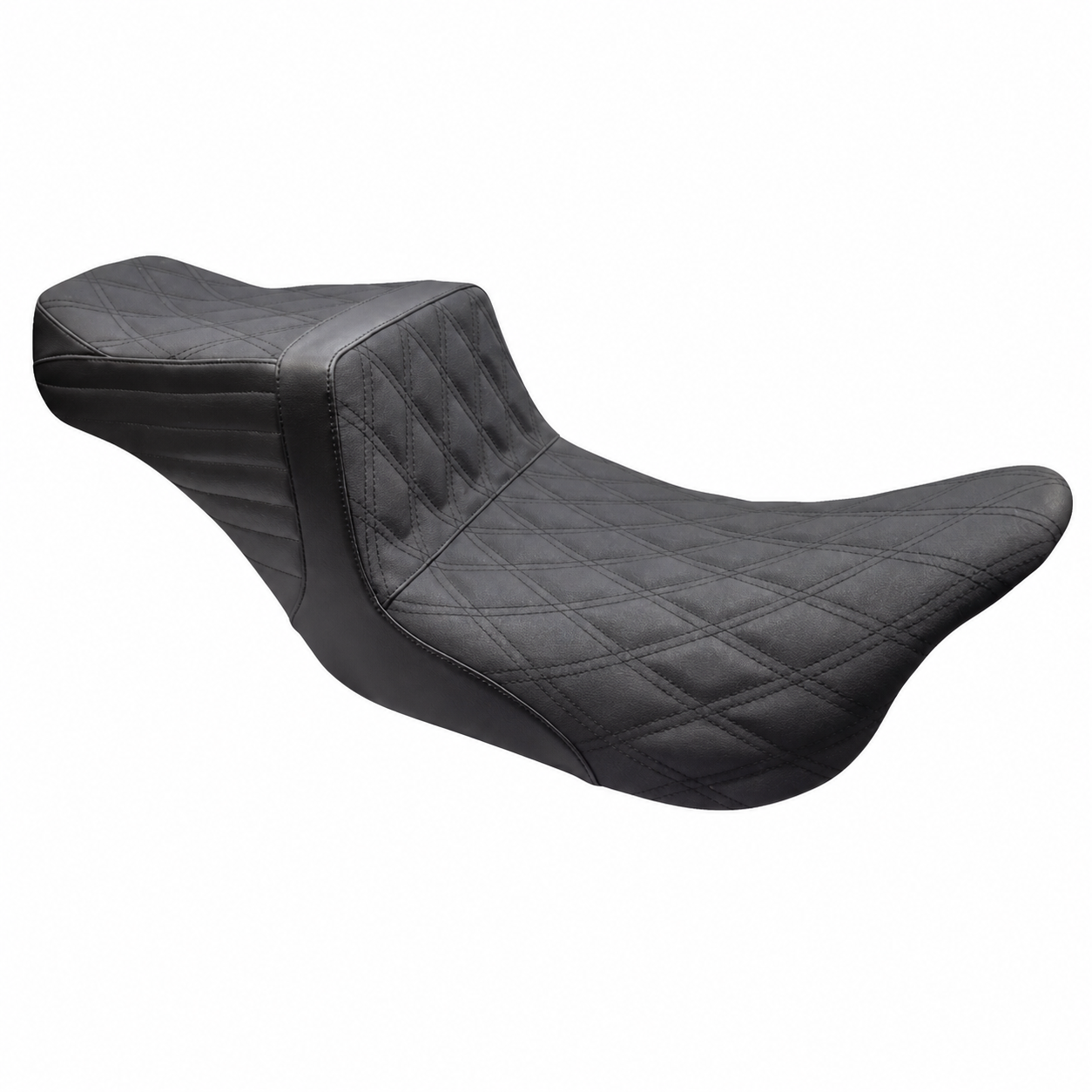 Diamond black stitch anti-slip seat