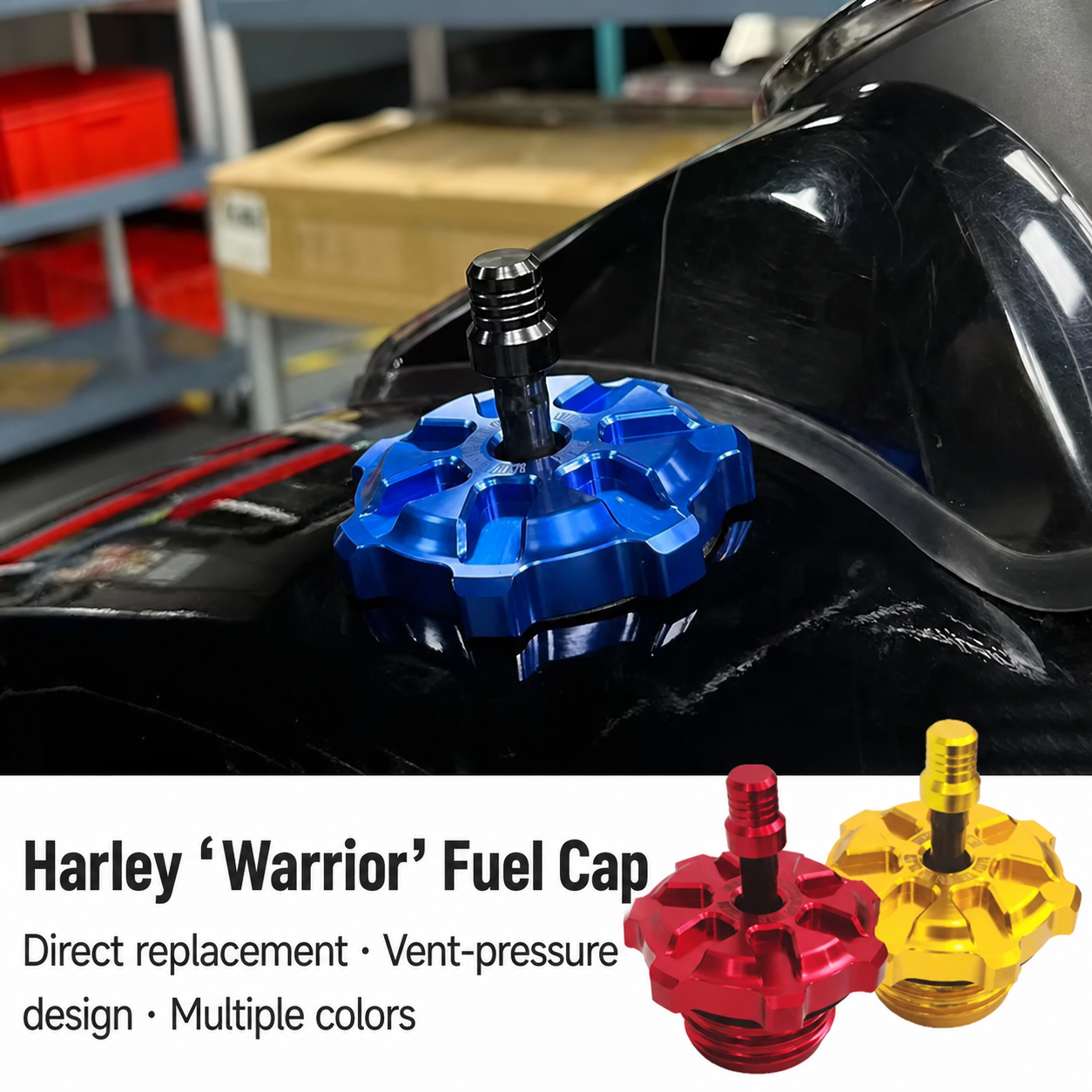 Harley fuel cap product overview