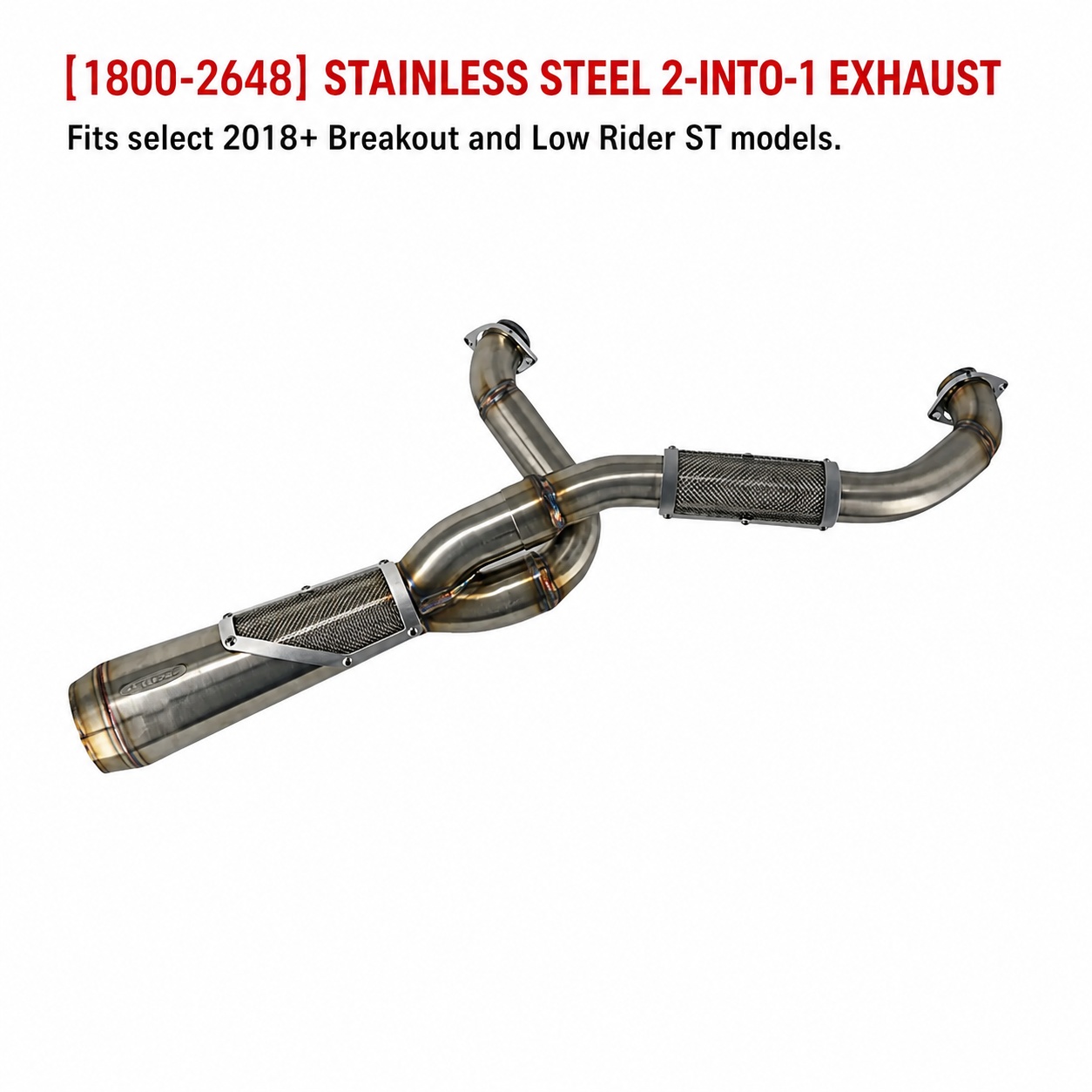 1800-2648 Stainless Steel — Breakout / Low Rider ST