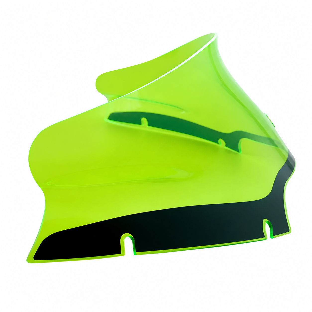 Iridescent six-inch windshield