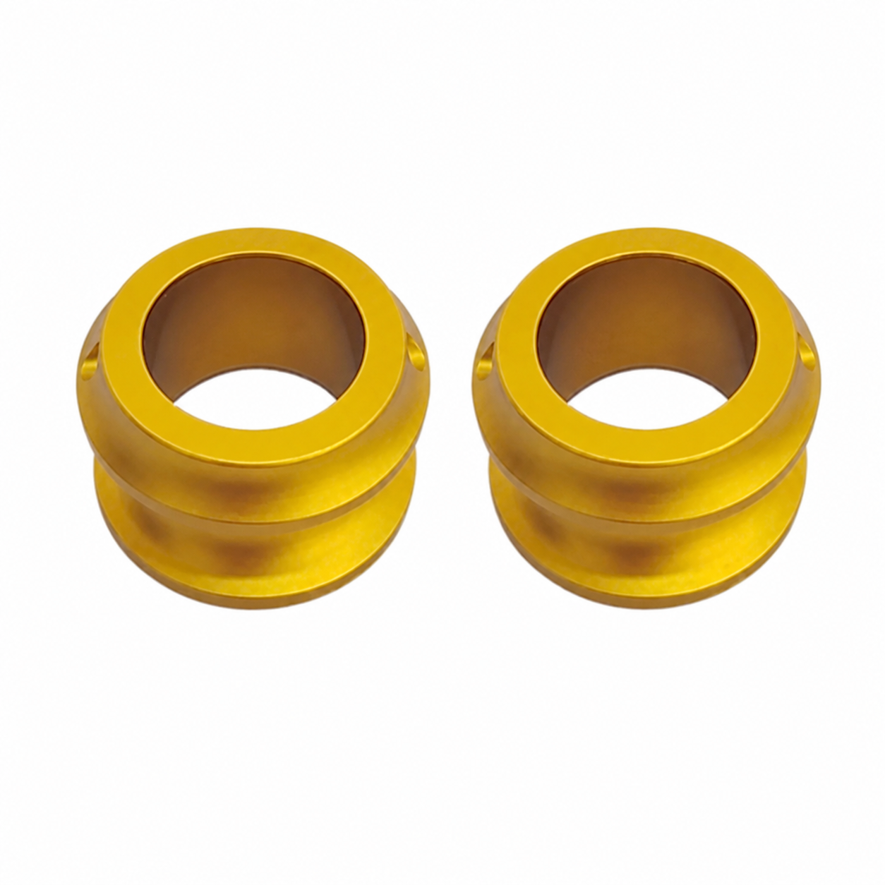 Gold wheel axle plugs