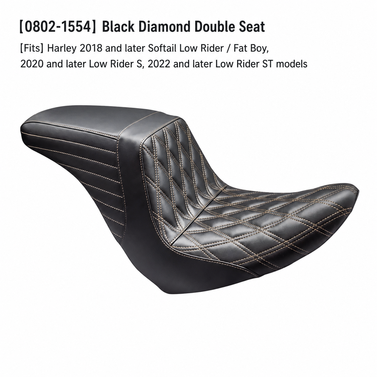0802-1554 diamond chestnut stitch seat
