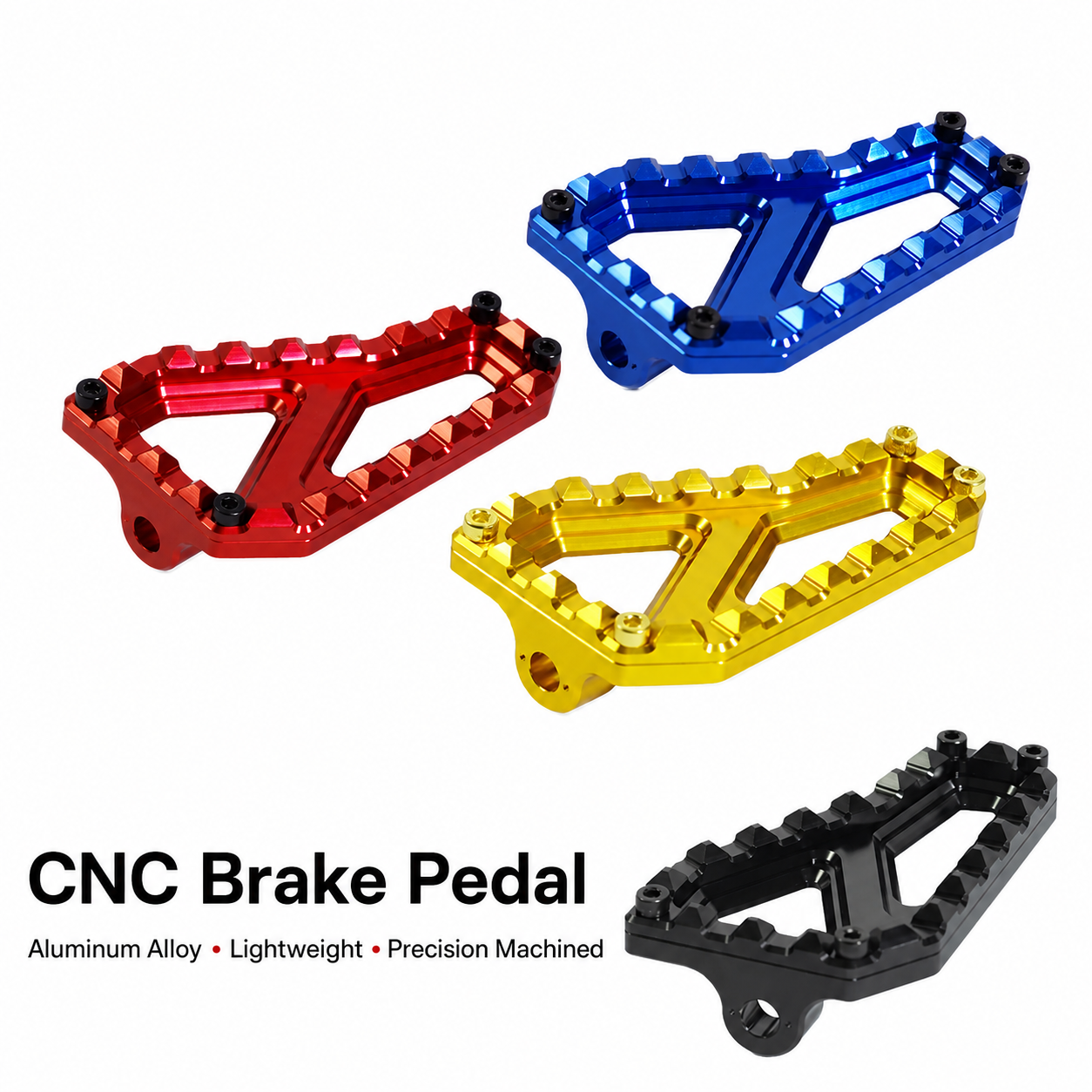 Harley-compatible CNC extended brake pedal