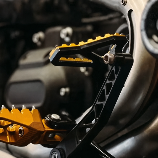 Harley-compatible CNC extended brake pedal