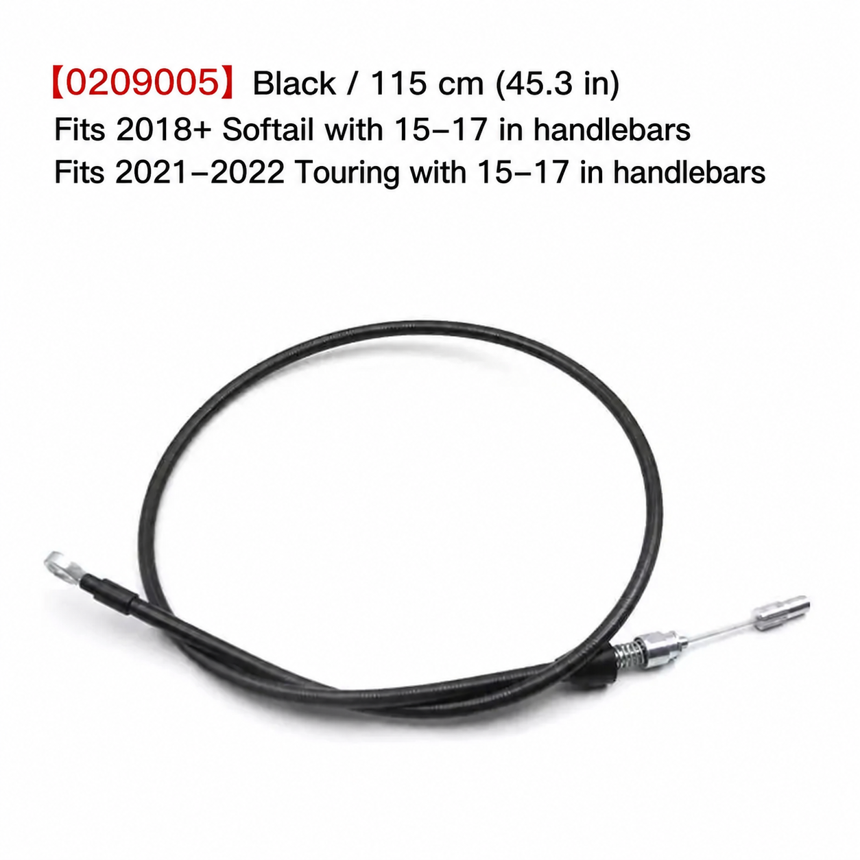 0209005 Black 115 cm clutch cable