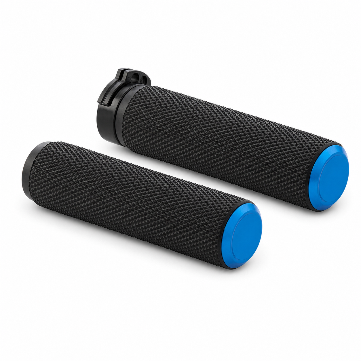 Blue end-cap grip pair