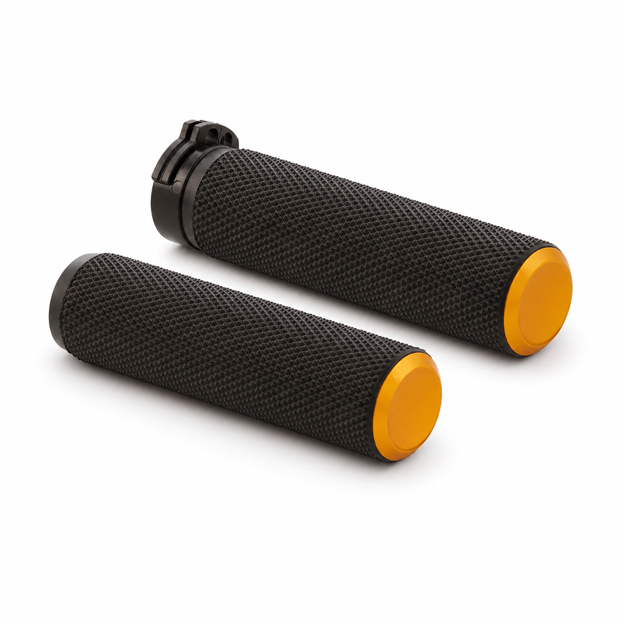 Gold end-cap grip pair
