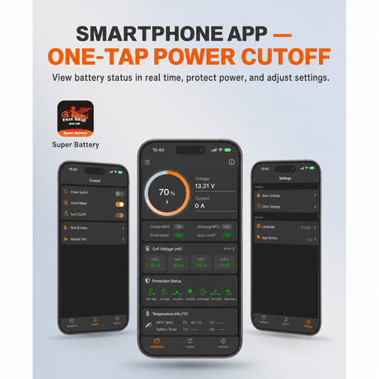 Smartphone app battery control