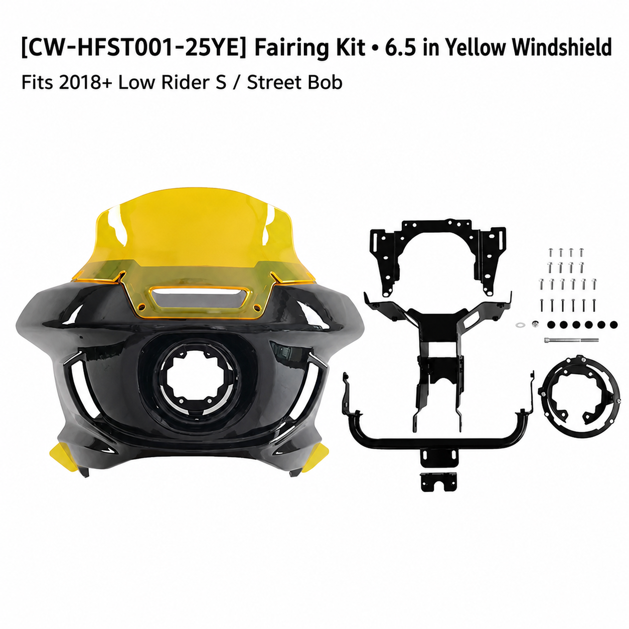 CW-HFST001-25YE • 6.5 in Yellow Windshield
