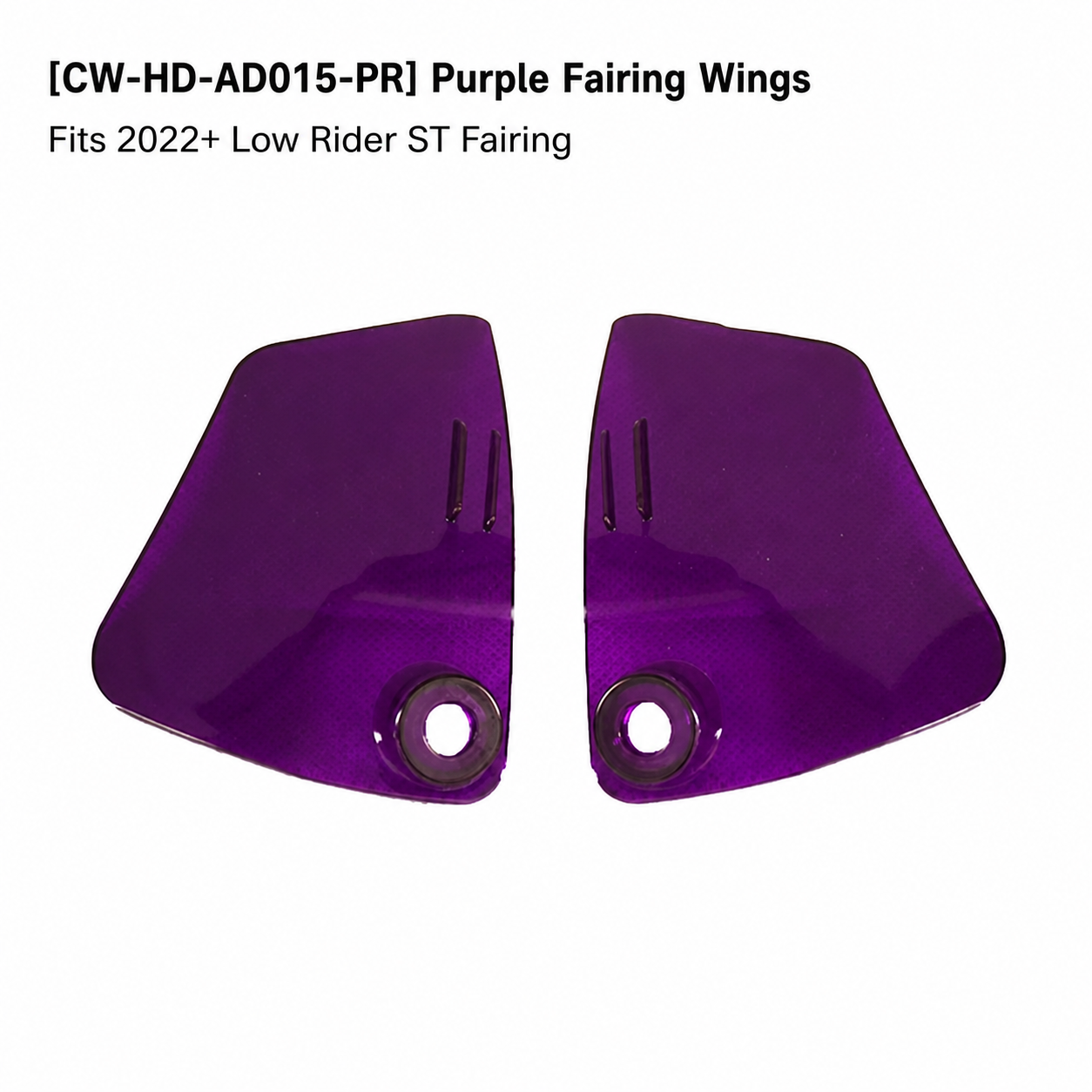 CW-HD-AD015-PR • Purple Fairing Wings