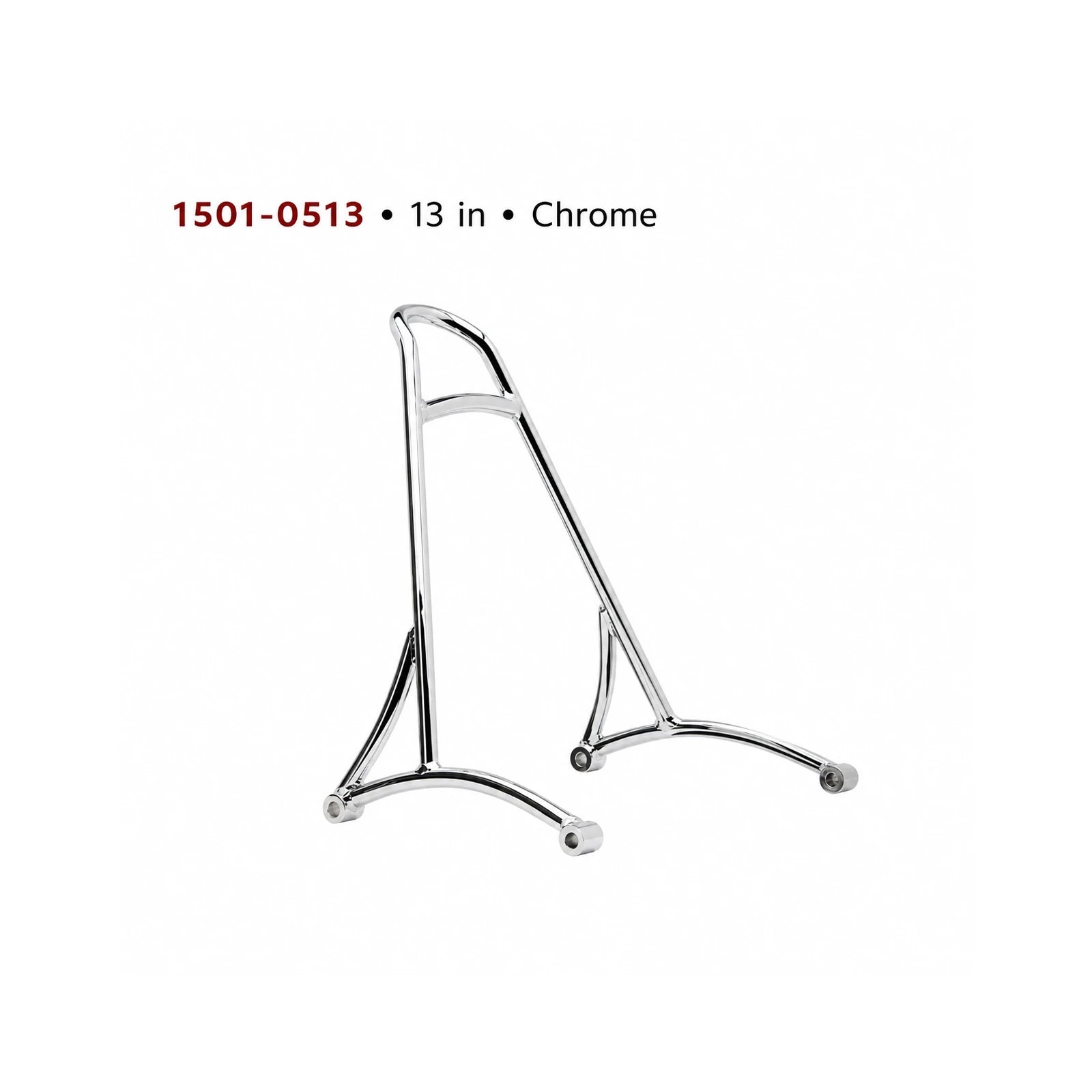 1501-0513 13-inch chrome sissy bar