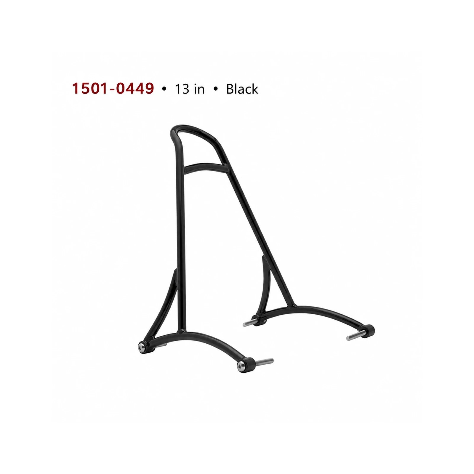 1501-0449 13-inch black sissy bar
