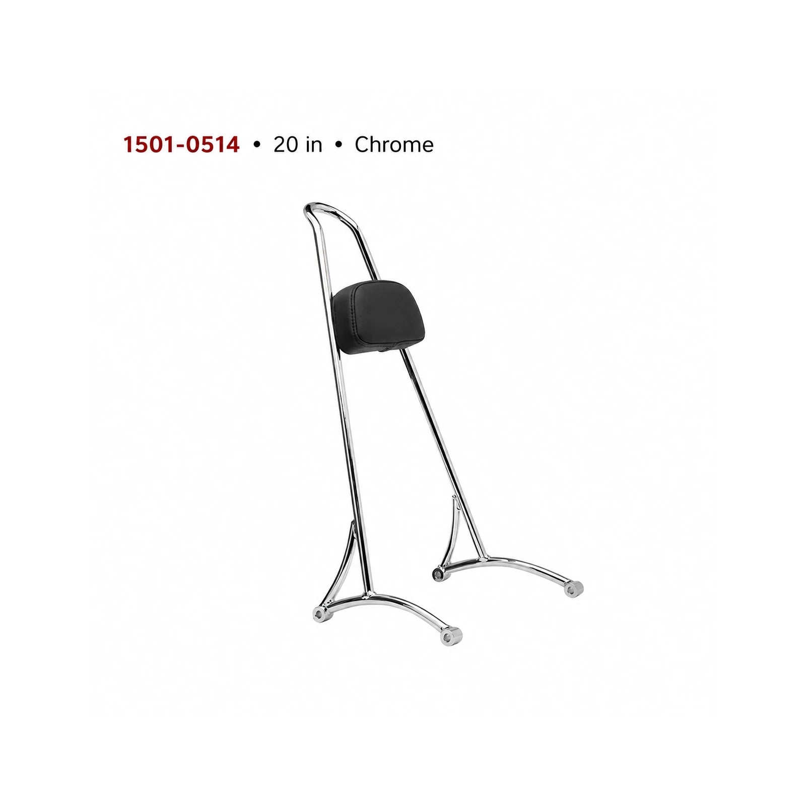 1501-0514 20-inch chrome sissy bar