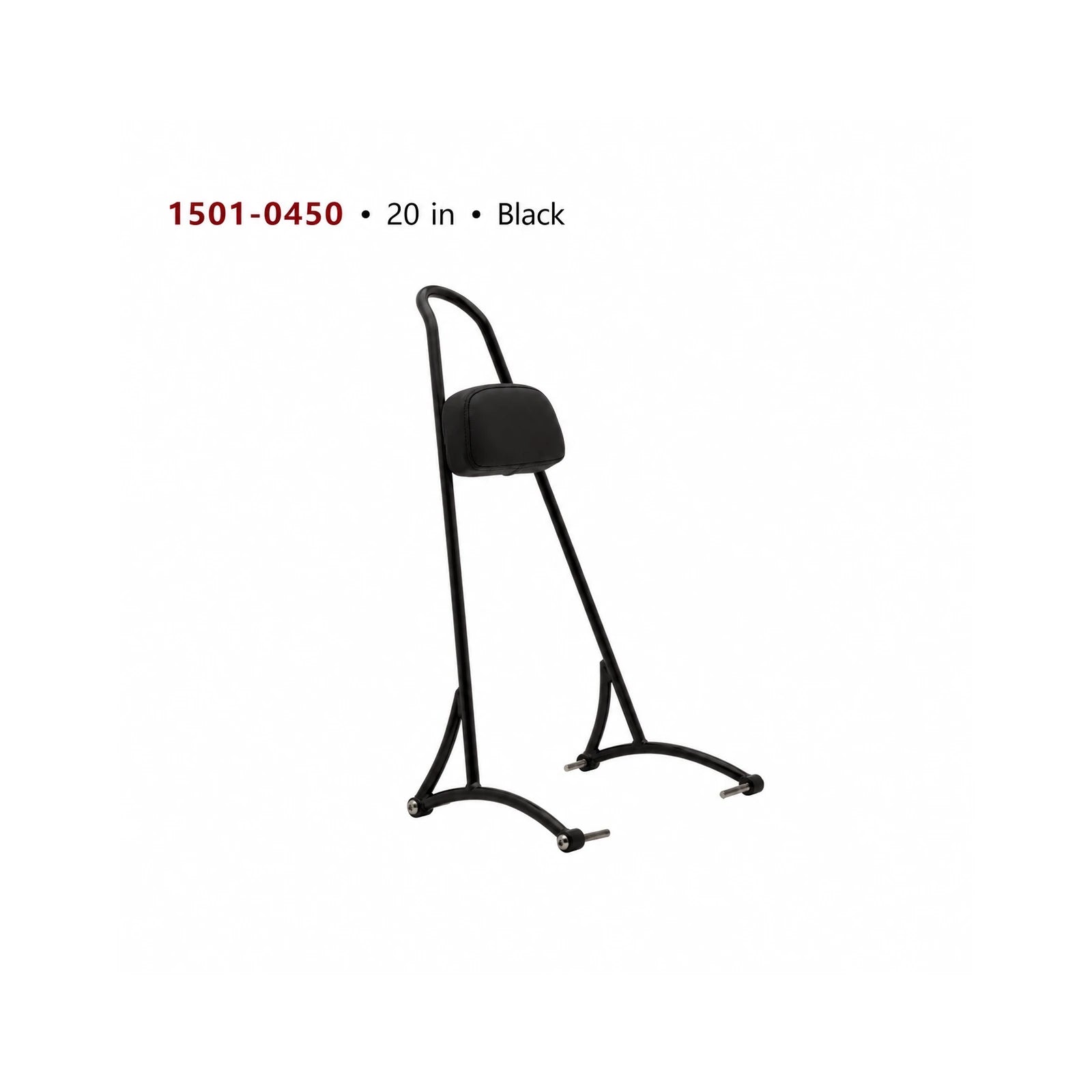1501-0450 20-inch black sissy bar