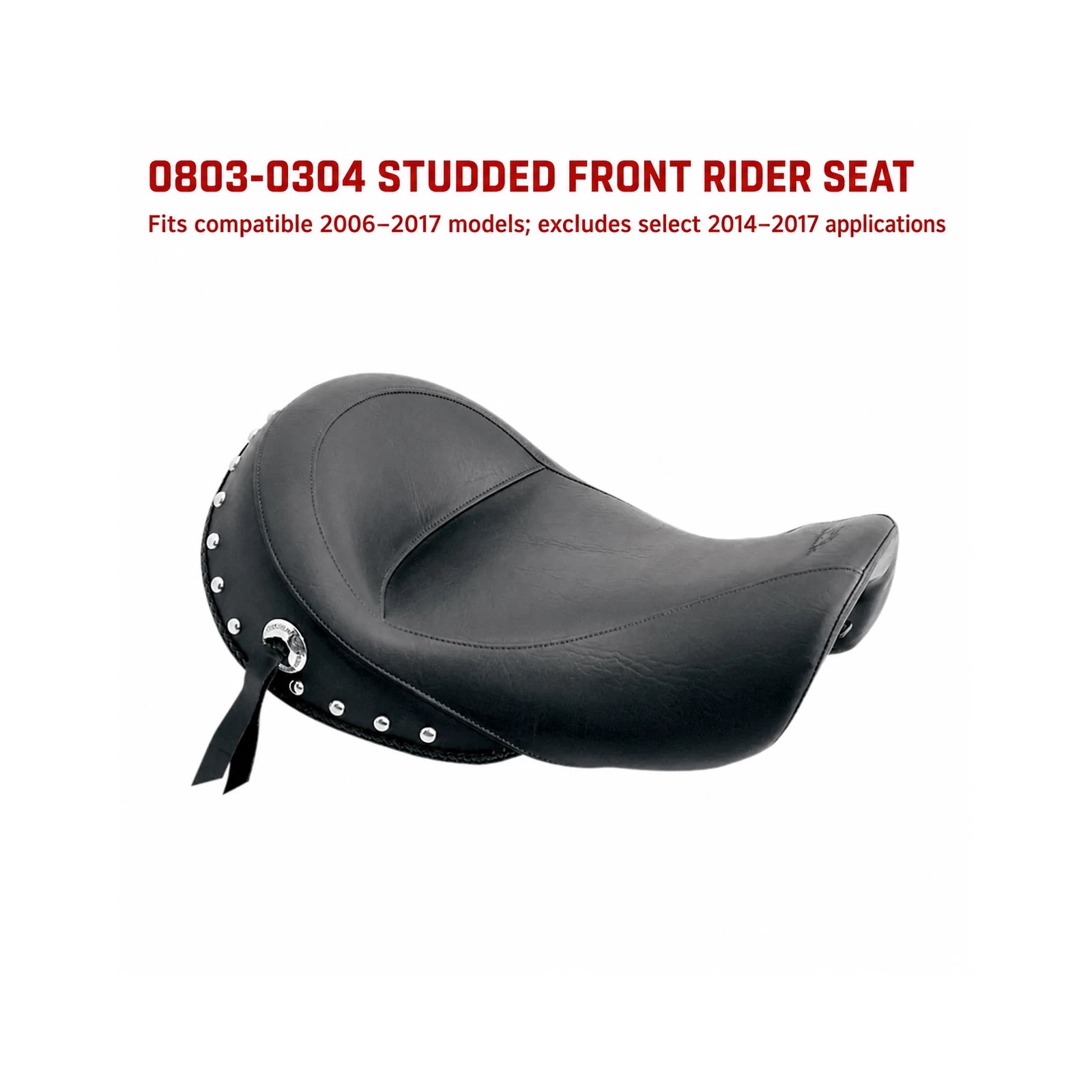 0803-0304 studded front rider seat