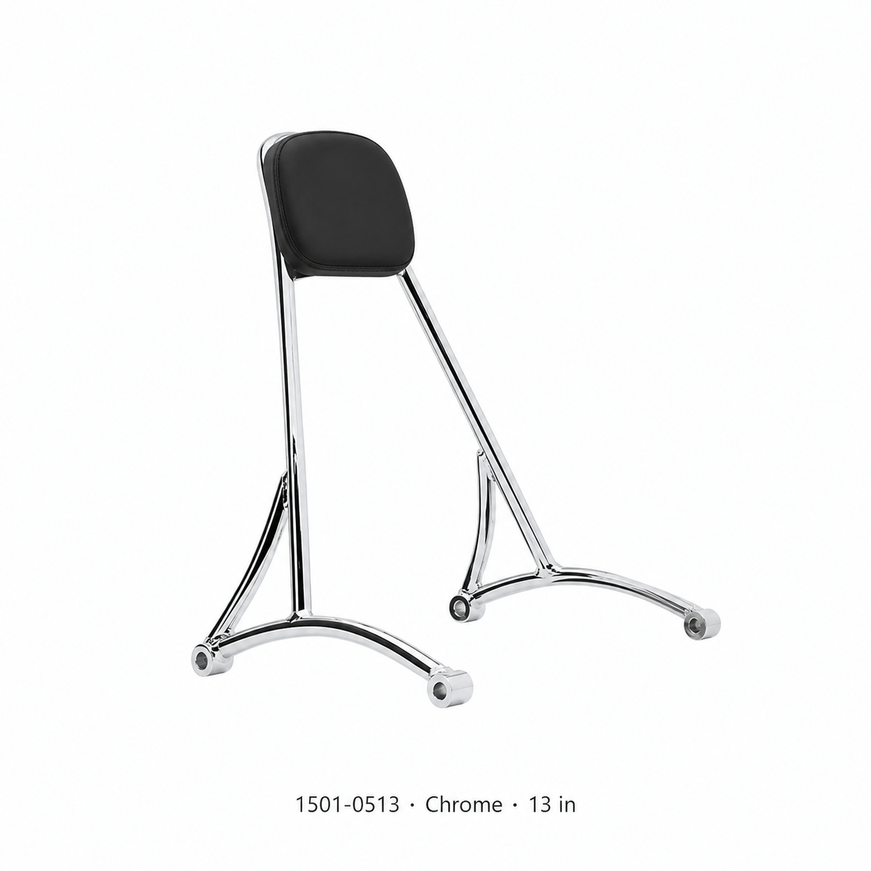 Harley Sportster 1501-0513 · Chrome · 13 in sissy bar