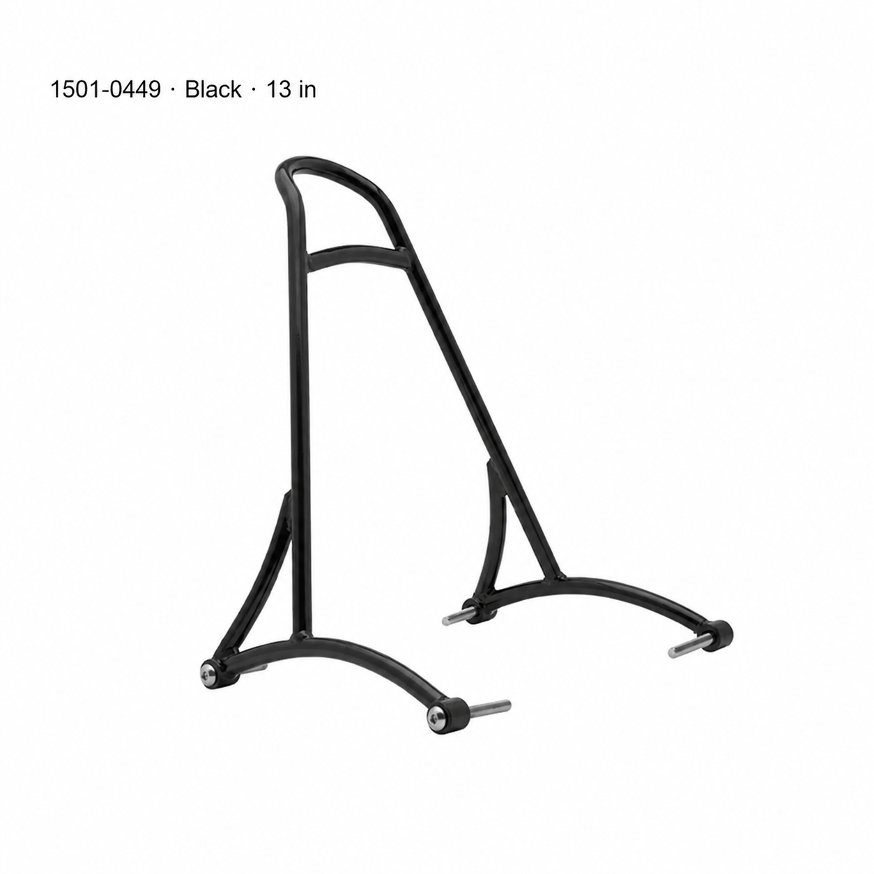 Harley Sportster 1501-0449 · Black · 13 in sissy bar