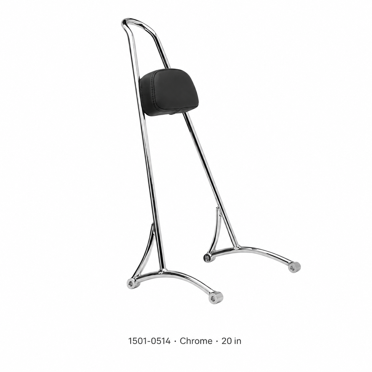 Harley Sportster 1501-0514 · Chrome · 20 in sissy bar