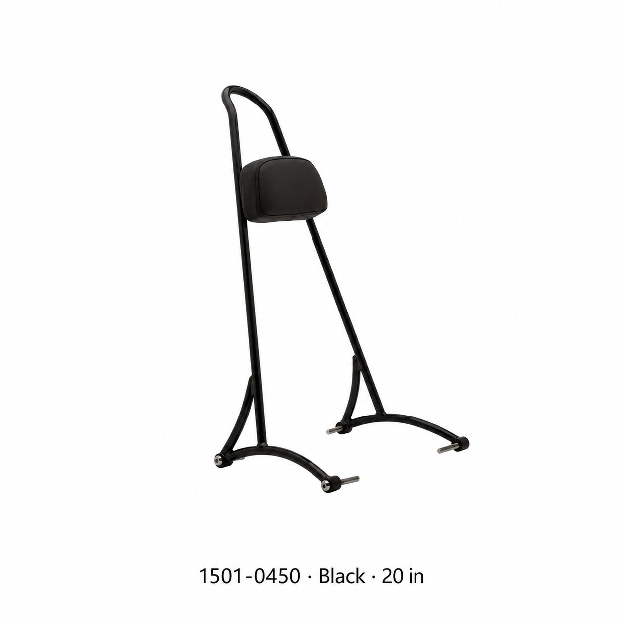 Harley Sportster 1501-0450 · Black · 20 in sissy bar