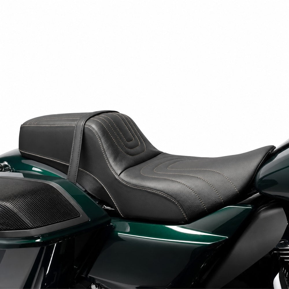 Harley-compatible touring seat configuration 2