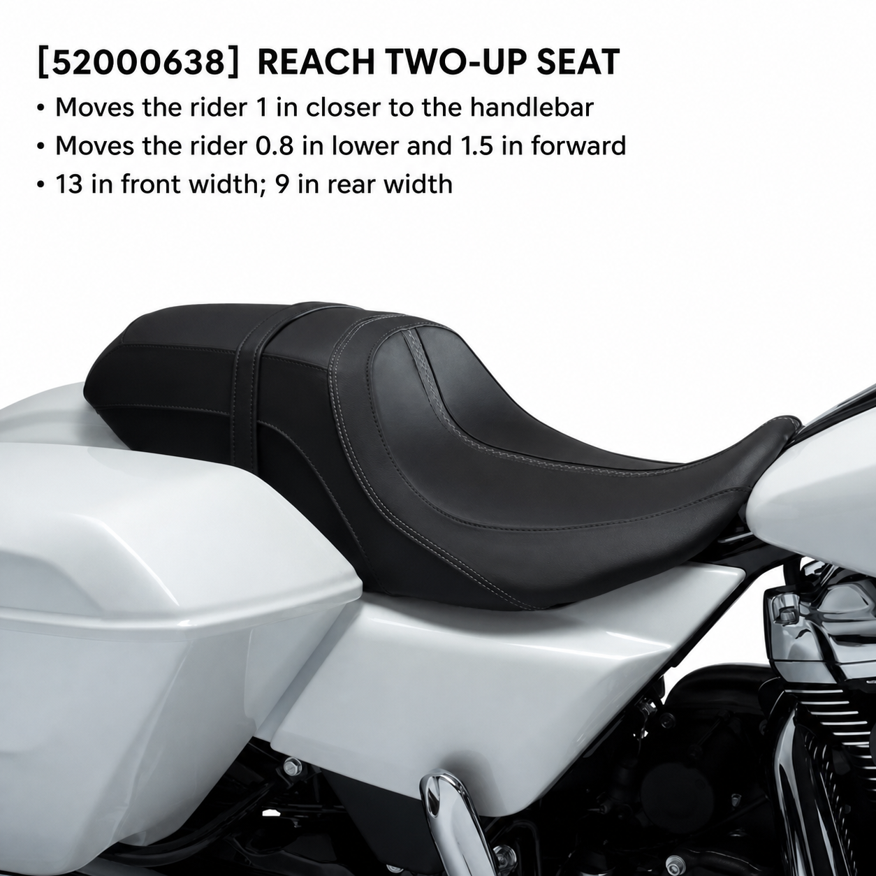 52000638 Reach two-up seat specifications