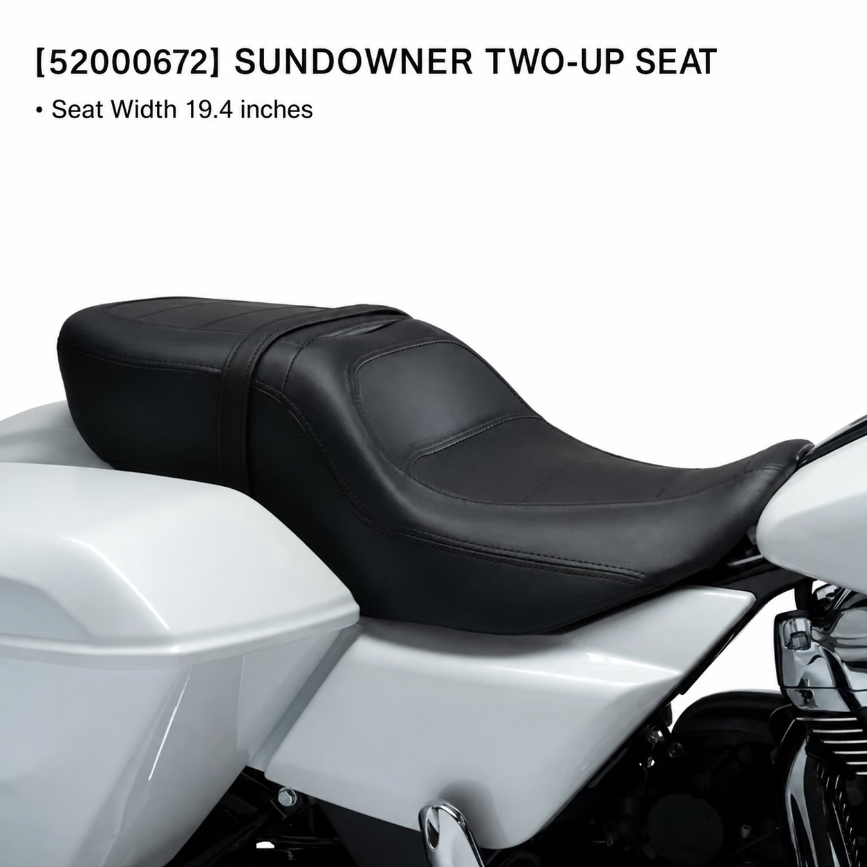 52000672 Sundowner two-up seat specifications